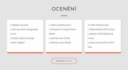 Bezplatná Online Šablona Pro Ocenění Designérského Studia
