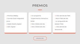 Creador De Sitios Web Gratuito Para Premios De Estudio De Diseño