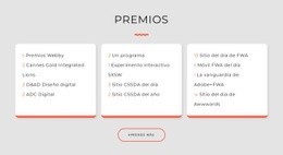 Premios De Estudio De Diseño - Prototipo De Sitio Web
