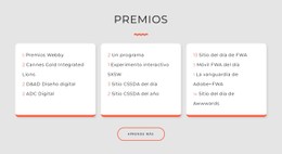 Premios De Estudio De Diseño Plantilla De Sitio Web CSS Gratuita