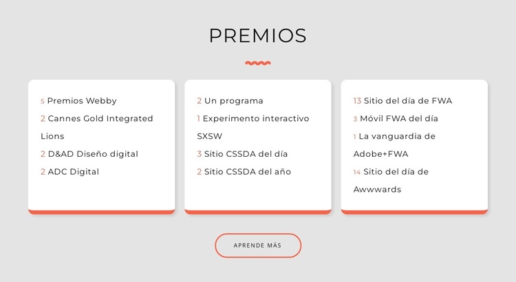 premios de estudio de diseño Tema de WordPress