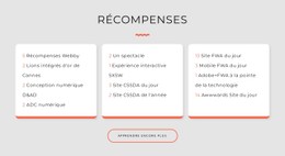 Prix Du Studio De Design Modèle De Site Web CSS Gratuit