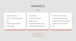 Design Studio Awards - Easy-To-Use HTML5 Template