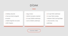 Design Stúdió Díjak - Egyszerű Webhelytervezés