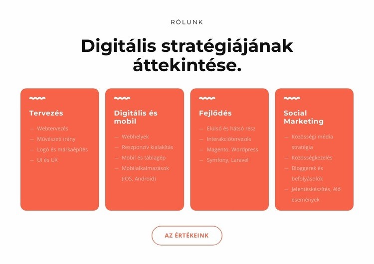 Menő digitális megoldások WordPress Téma