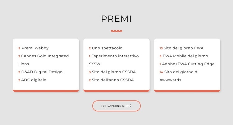 Premi studio di design Mockup del sito web