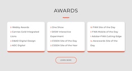 Exclusive Joomla Template For Design Studio Awards