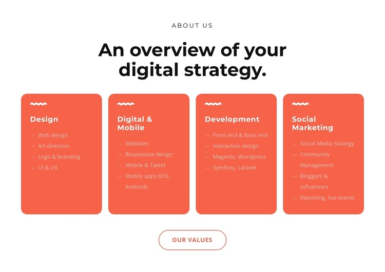 Cool digital solutions One Page Template