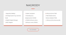 Nagrody Studia Projektowego Darmowy Szablon Strony Internetowej CSS
