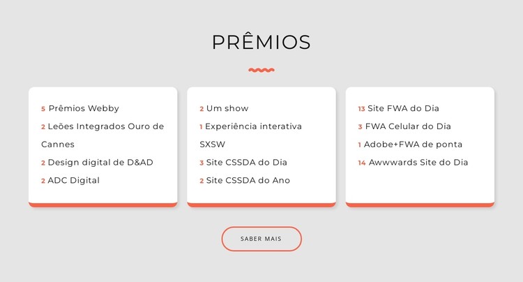 Prêmios de estúdio de design Template CSS