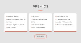 Prêmios De Estúdio De Design - Modelo De Site HTML