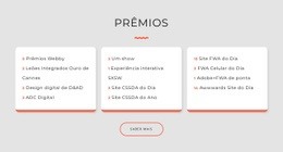 Prêmios De Estúdio De Design – Modelo HTML5 Fácil De Usar