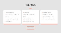 Prêmios De Estúdio De Design - Design De Site Fácil