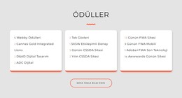 Tasarım Stüdyosu Ödülleri - HTML Web Sitesi Şablonu