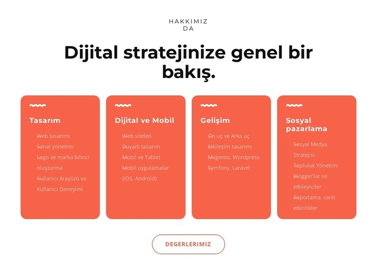 Harika dijital çözümler Html Web Sitesi Oluşturucu