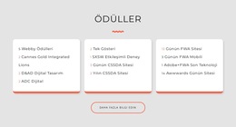 Tasarım Stüdyosu Ödülleri - Ücretsiz Web Sitesi Şablonu