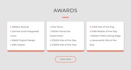 Premium WordPress Theme For Design Studio Awards