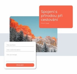 HTML Stránky Pro Spojení S Přírodou Jako Vaše Cestování