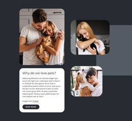Grid With Round Corners - Web Page Template