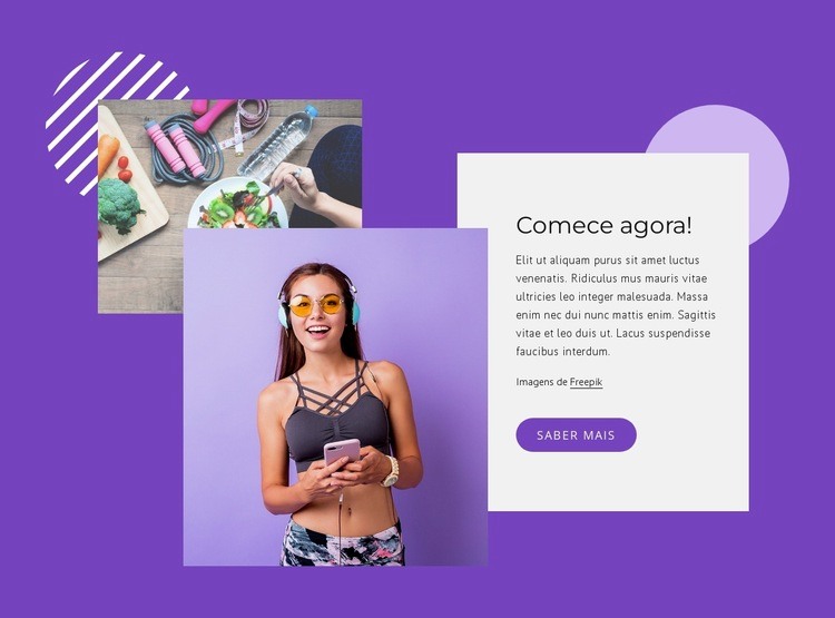 Perder peso e tonificar Design do site