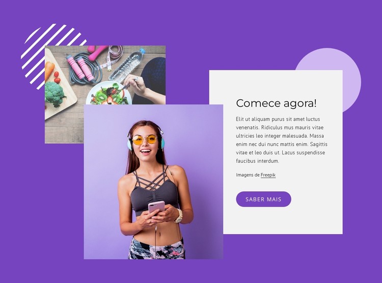 Perder peso e tonificar Template CSS