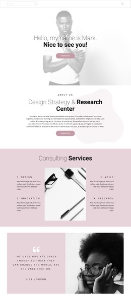 Design Strategy CSS Grid Template