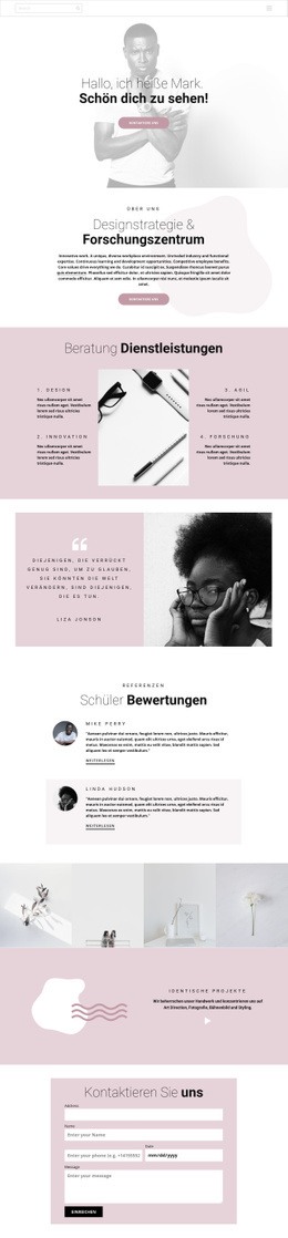 Designstrategie – Responsiver Website-Builder