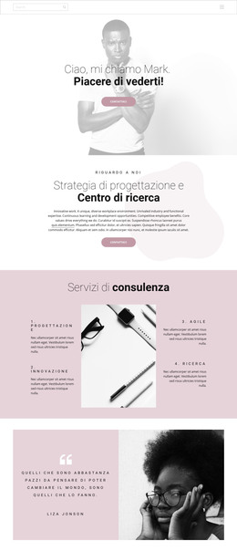Strategia Di Progettazione - Modello Di Pagina HTML