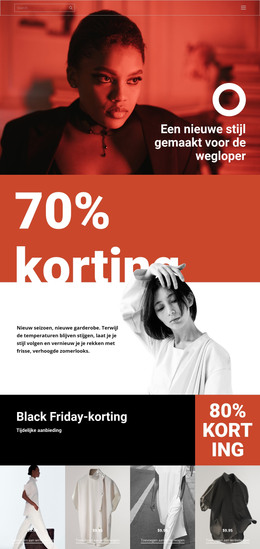 Mode Super Verkoop - HTML-Websitesjabloon