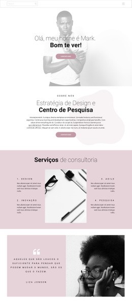 Estratégia De Design - Construtor De Sites Responsivos