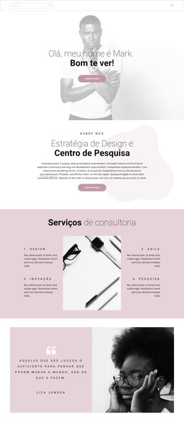 Estratégia De Design - Modelo De Página HTML