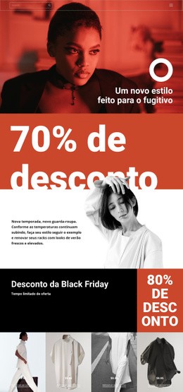 Super Promoção De Moda - Modelo Em Branco HTML5