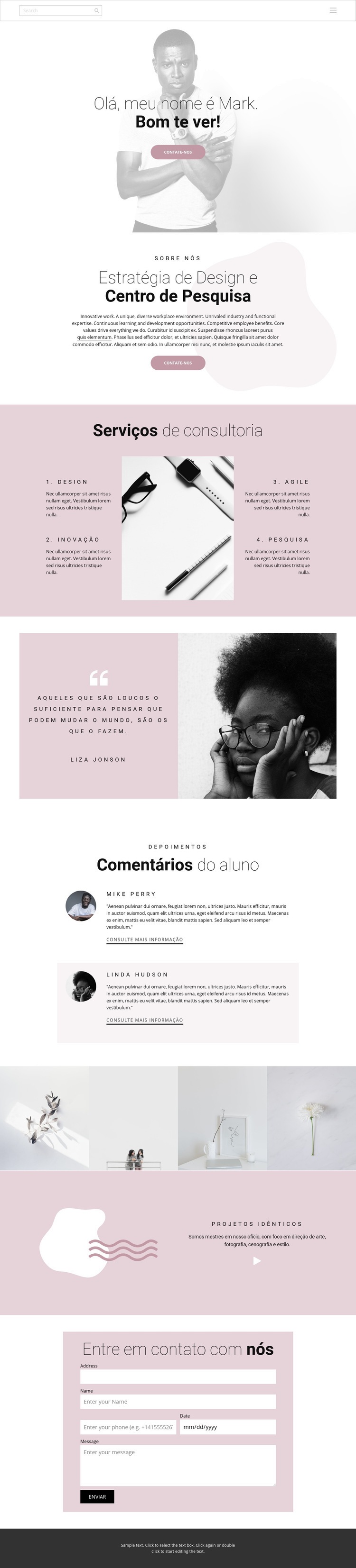 Estratégia de design Landing Page