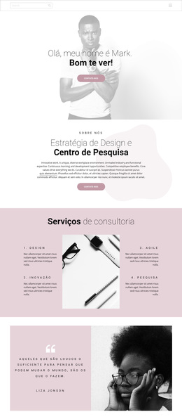 Estratégia De Design - Tema WordPress Profissional