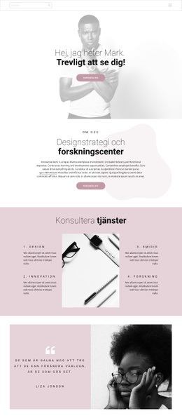 Designstrategi - Professionellt WordPress-Tema