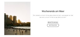 Wochenende Am Meer Saubere Und Minimale Vorlage