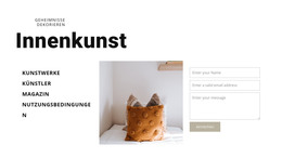 Innenkunst - HTML- Und CSS-Vorlage