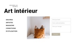 Art Intérieur Site Web Gratuit