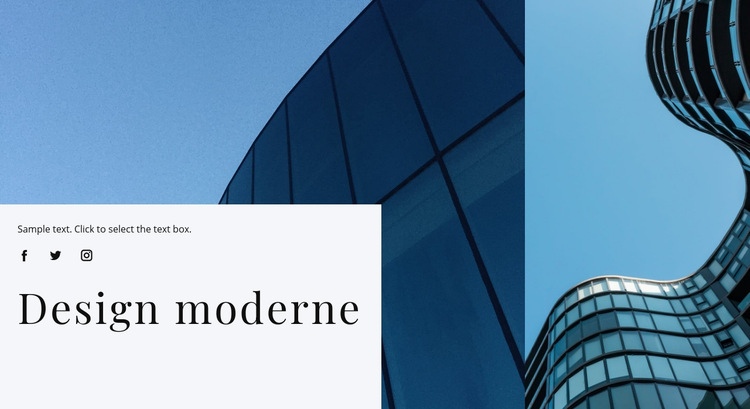 Design moderne Modèle HTML5