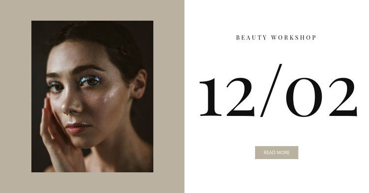 Beauty workshop Homepage Design