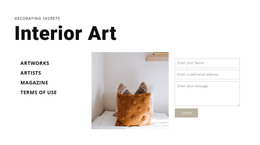 Interior Art - HTML And CSS Template