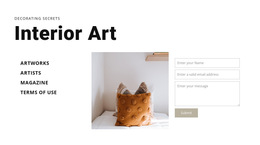 Interior Art - Simple HTML5 Template