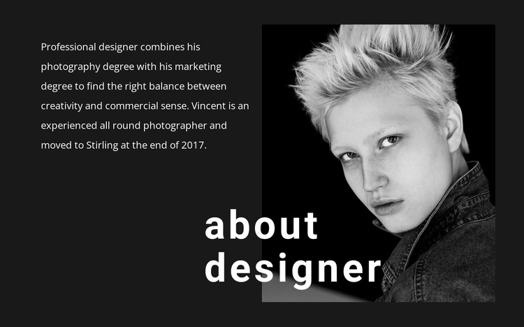 About business promotion HTML5 Template