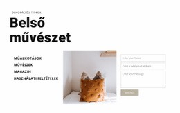 Belső Művészet - HTML- És CSS-Sablon