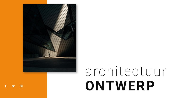 Architectonisch ontwerp CSS-sjabloon