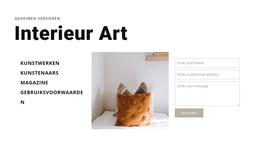 Multifunctioneel WordPress-Thema Voor Interieur Kunst