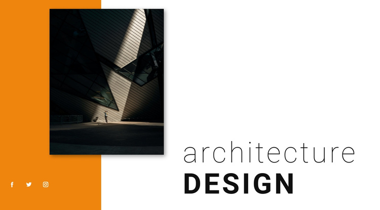 Architecture design One Page Template