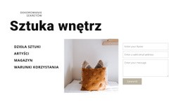 Sztuka Wnętrz - Szablon Jednej Strony