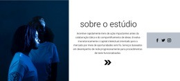 Modelo De Design Gratuito Para Nosso Estúdio Em Social