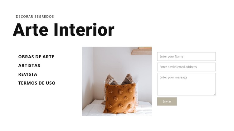 Arte de interiores Template CSS